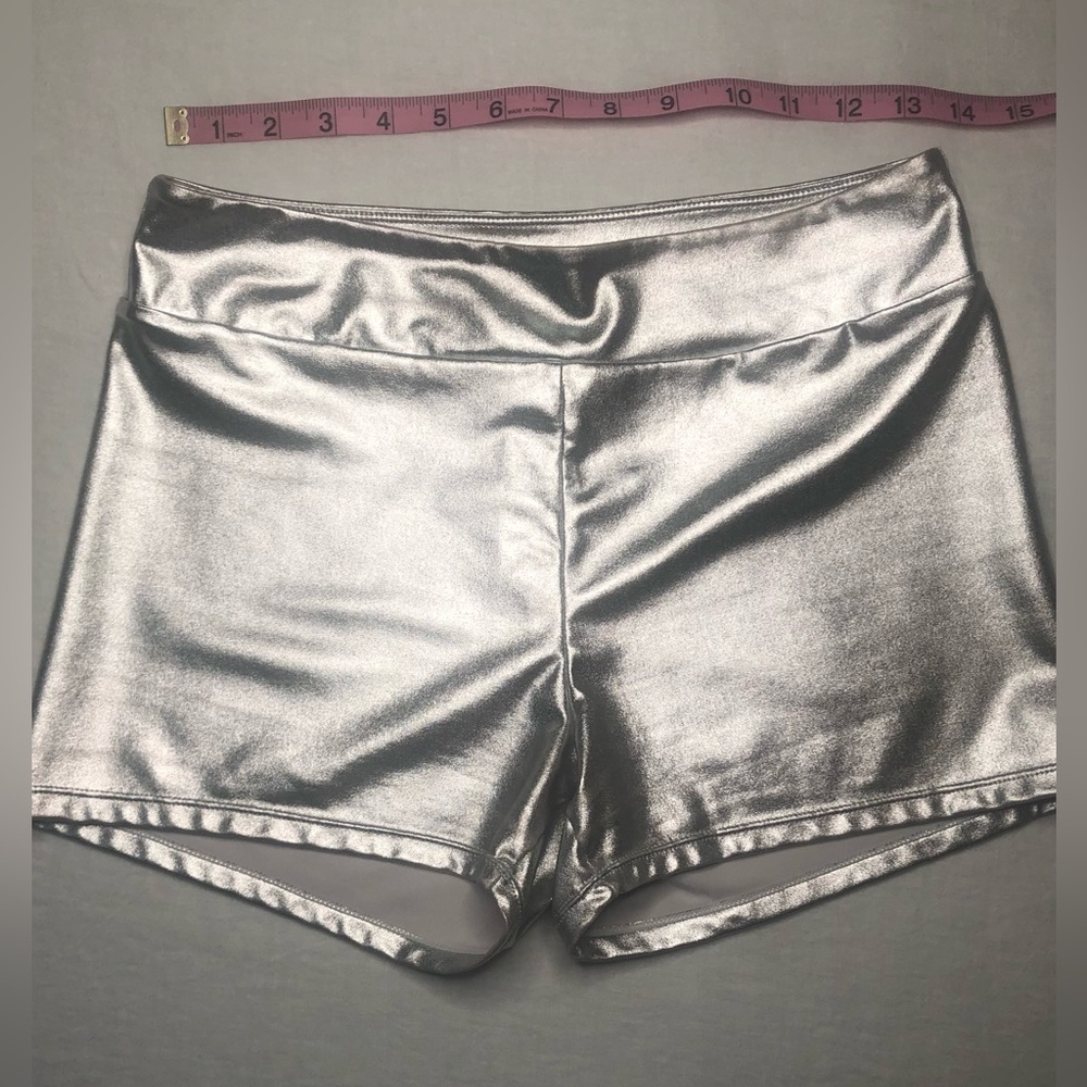 Kepblom Stretch Shorts Silver Women’s Size Small - Picture 6 of 12